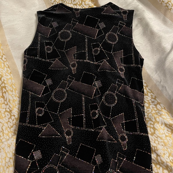 90s Susan Lawrence Black Sparkly Tank - Picture 4 of 4